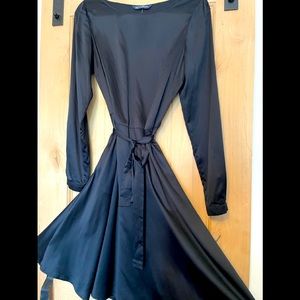 Black Long Sleeve Classic Dress